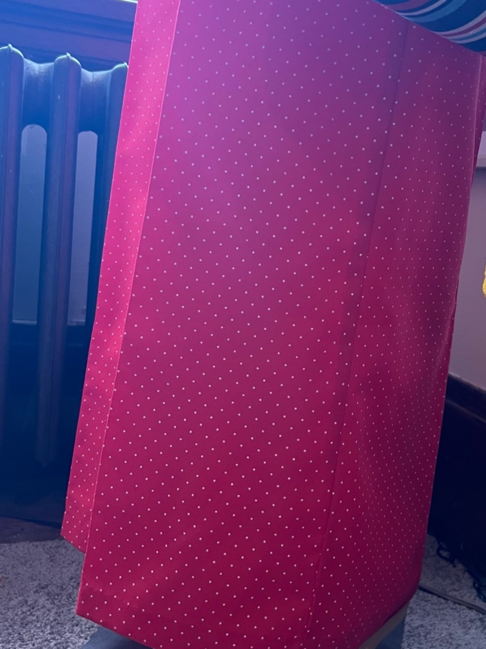 Vintage Handmade Wide Leg Red Polka-Dot Pants - Women's Stylish High-Rise - Picture 15 of 16